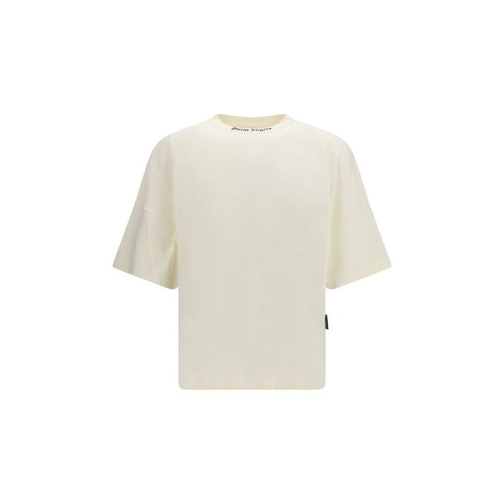 Palm Angels Beige Cotton Men's T-Shirt